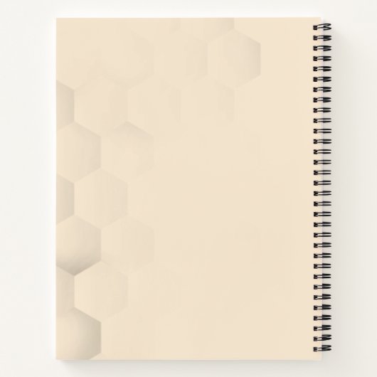 Honey Bee Logo Beekeeper's Journal Notizblock (Rückseite)