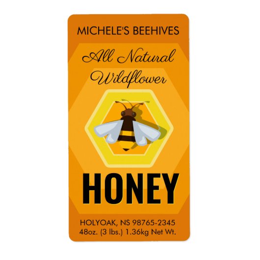 Honey Bee Logo Golden Wildflower (Vorne)