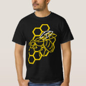 Honey Bee Lover Gift - Honeycomb T-Shirt (Vorderseite)