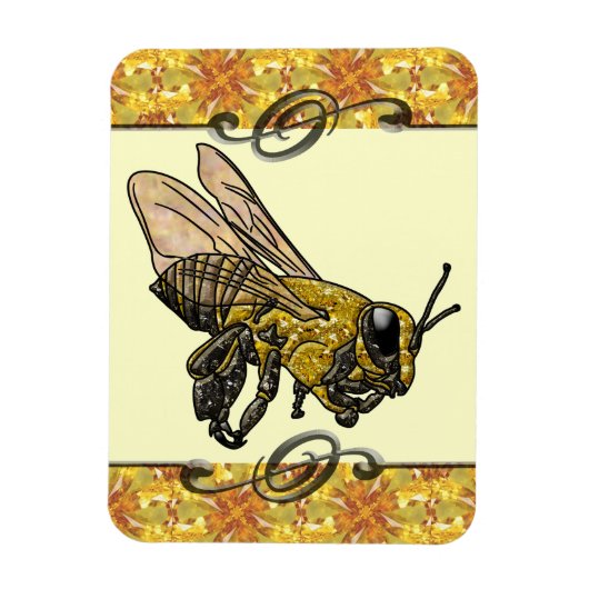 Honey Bee Magnet (Vertikal)