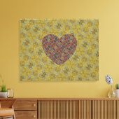 Honey Bee Marrakesh Heart Leinwanddruck (Insitu (Wohnzimmer))