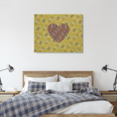 Honey Bee Marrakesh Heart Leinwanddruck (Insitu (Schlafzimmer))