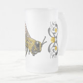Honey Bee Mattglas Bierglas (VorderseiteRechts)
