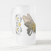 Honey Bee Mattglas Bierglas (Vorderseite Links)