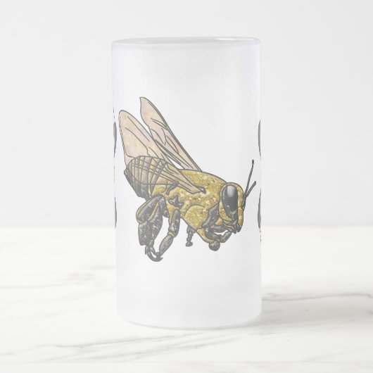 Honey Bee Mattglas Bierglas (Mittel)
