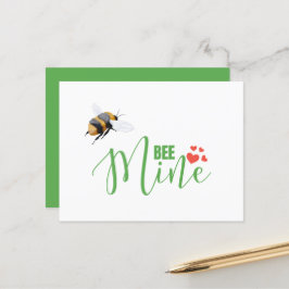 Honey Bee Mine Funny Valentine's Day Card Postkarte