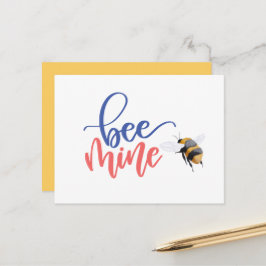 Honey Bee Mine Funny Valentine's Day Card Postkarte