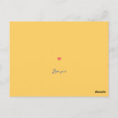 Honey Bee Mine Funny Valentine's Day Card Postkarte (Rückseite)