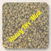 Honey Bee Mine Hard Kunststoff Untersetzer Set (Vorderseite)