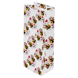 Honey Bee Mine Honey Bees Valentine Geschenktüte Für Weinflaschen