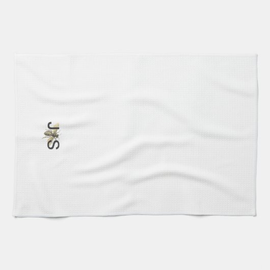 Honey Bee Mit Monogramm Kitchtuch Handtuch (Horizontal)