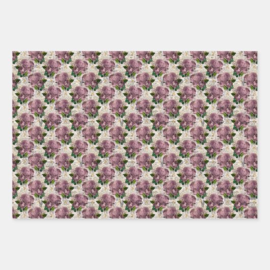 Honey Bee & Mystic Rose Geschenkpapier Set (Vorderseite 2)