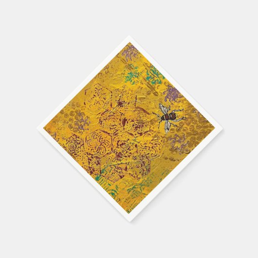 Honey Bee Napkins Serviette (Ecke)