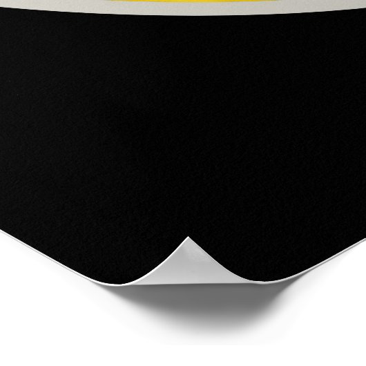 Honey bee ON A YELLOW BLOOM Poster (Ecke)