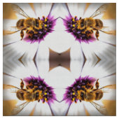 Honey Bee on African Daisy Acrylic Art Stoff (Muster)