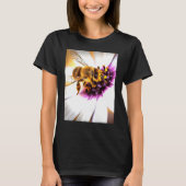 Honey Bee on African Daisy Acrylic Art T-Shirt (Vorderseite)
