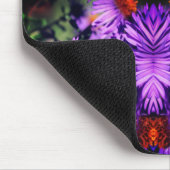 Honey Bee On Lila Aster Blume Abstrakt Mousepad (Ecke)
