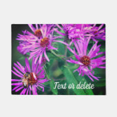 Honey Bee On New England Aster Blume Personalisier Fußmatte (Vorderseite)