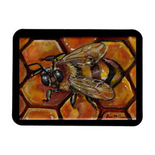 Honey Bee Painting Magnet