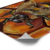 Honey Bee Painting Poster (Ecke)