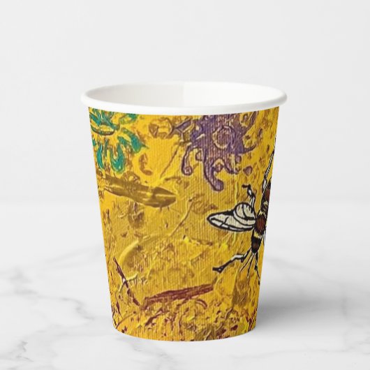 Honey Bee Paper Cups Pappbecher (Links)