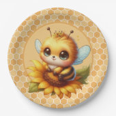 Honey Bee Pappteller (Vorderseite)