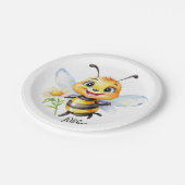 Honey Bee Pappteller (Schrägansicht)