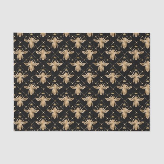 Honey Bee Pattern Antique Seidenpapier (Vorderseite)