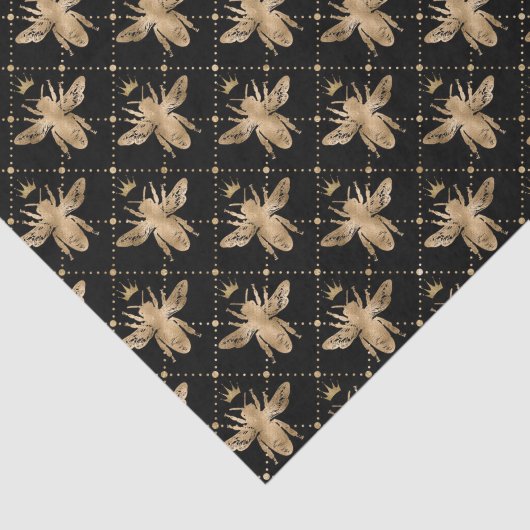 Honey Bee Pattern Antique Seidenpapier (Ausschnitt)