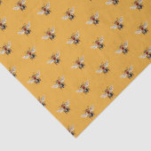 Honey Bee Pattern Orange Seidenpapier (Detail)