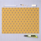 Honey Bee Pattern Orange Seidenpapier (Handwerk)