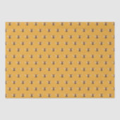 Honey Bee Pattern Orange Seidenpapier (Vorderseite)
