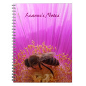Honey Bee Personalisiert Notebook Notizblock (Vorderseite)