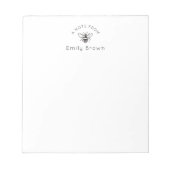 Honey Bee Personalized Notepad Notizblock (Vorderseite)