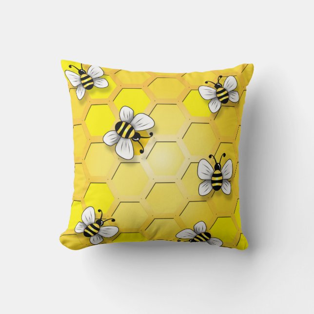 Honey Bee Pillow Kissen (Vorderseite)