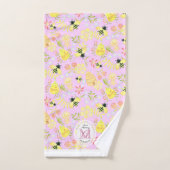 Honey Bee Pink Badhandtuch Set (Handtuch)