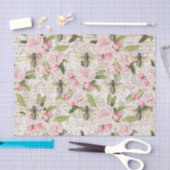 Honey Bee Pink Floral Seidenpapier (Handwerk)