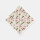 Honey Bee Pink Floral Serviette (Ecke)