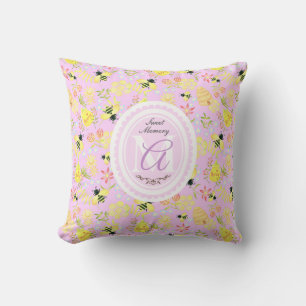 Honey Bee Pink Kissen