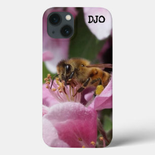 Honey Bee Pollinating Pink Crabapple Tree Blossom Case-Mate iPhone Hülle