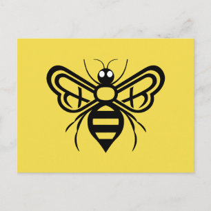Honey Bee Postcard Postkarte