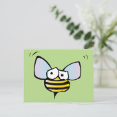 Honey Bee Postcard Postkarte (Stehend Vorderseite)