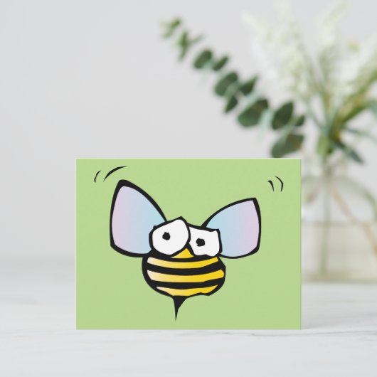 Honey Bee Postcard Postkarte (Stehend Vorderseite)
