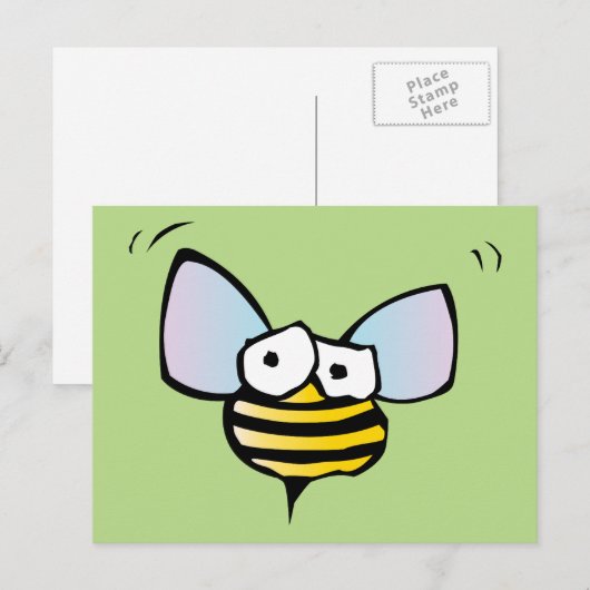 Honey Bee Postcard Postkarte (Vorne/Hinten)