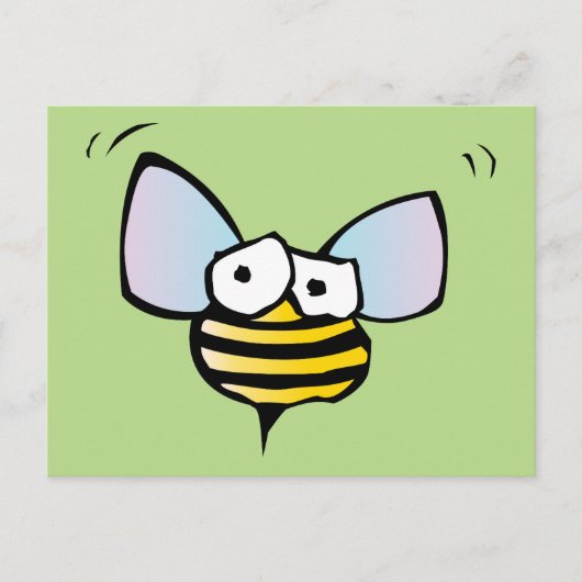 Honey Bee Postcard Postkarte (Vorderseite)