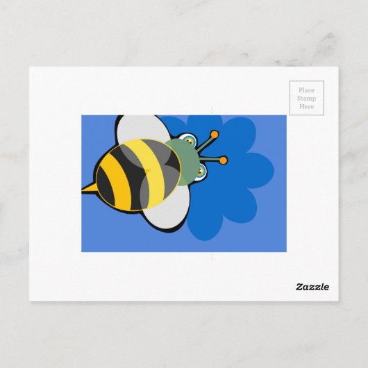 Honey Bee Postcard Postkarte (Rückseite)