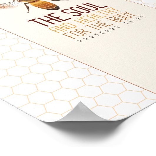 Honey Bee Poster (Ecke)