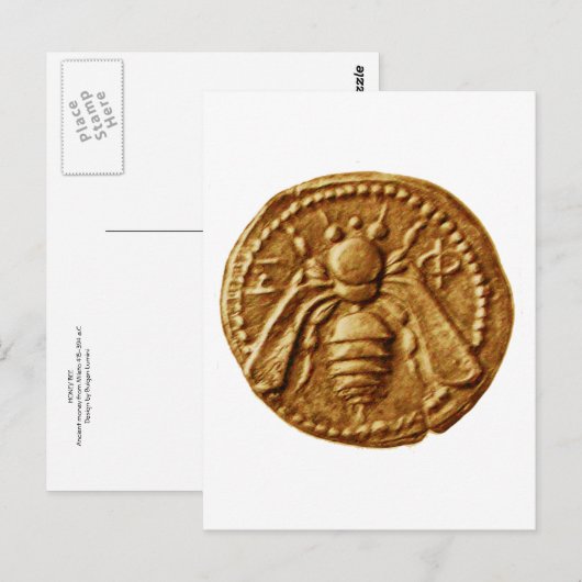 HONEY BEE POSTKARTE (Vorne/Hinten)