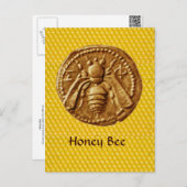 HONEY BEE POSTKARTE (Vorne/Hinten)