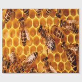 Honey Bee Print Geschenkpapier (Flach)